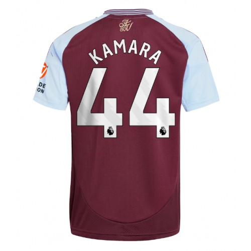 Fotbalové Dres Aston Villa Boubacar Kamara #44 Domácí 2024-25 Krátký Rukáv